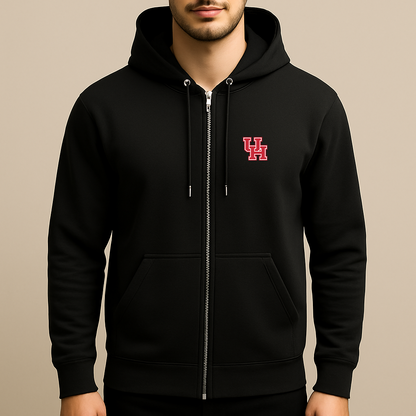 Men's Houston Cougars Logo Zipper Hoodie