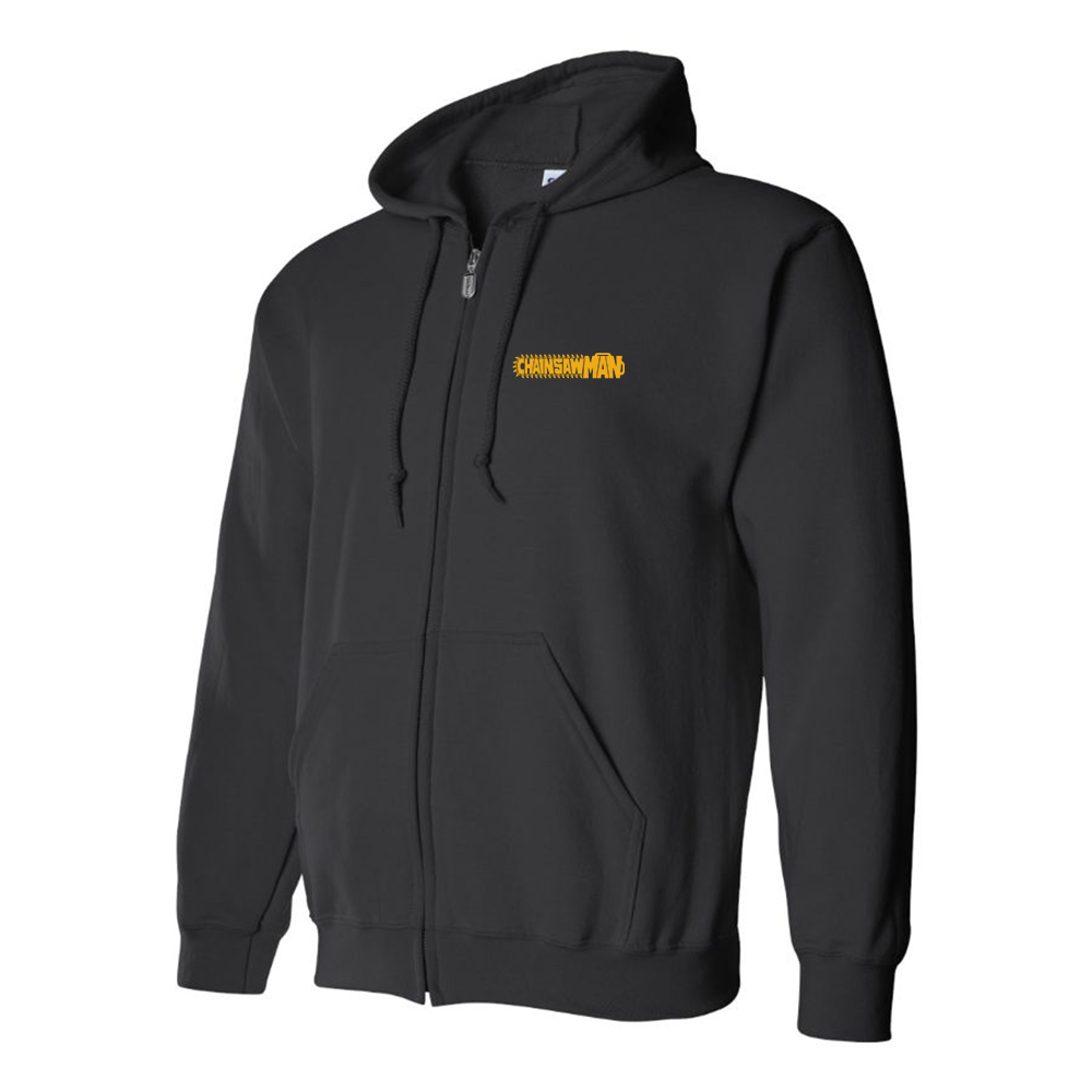 Men's Chainsaw Man Logo Zipper Hoodie