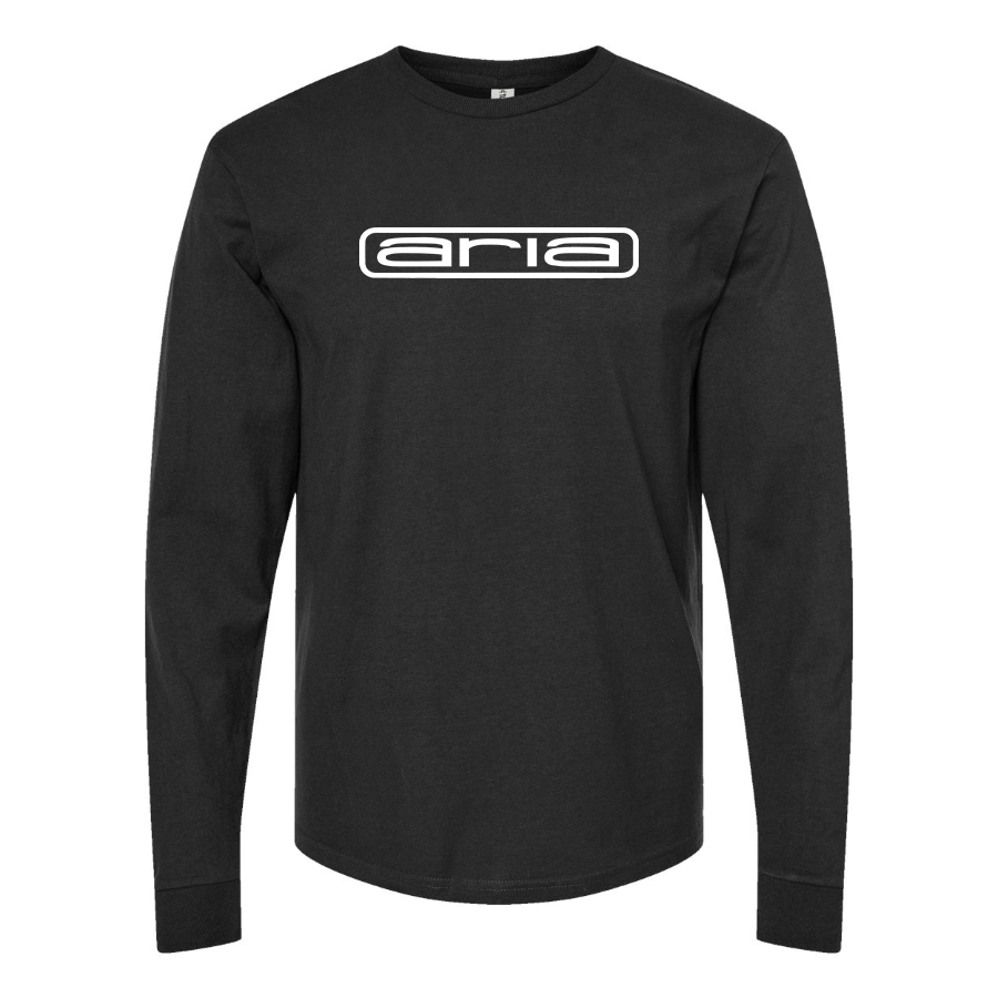 Men's Aria   Logo Cotton Long Sleeve T-Shirt