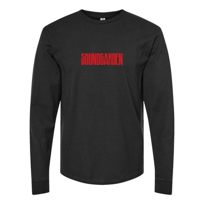 Men's Soundgarden Logo Cotton Long Sleeve T-Shirt