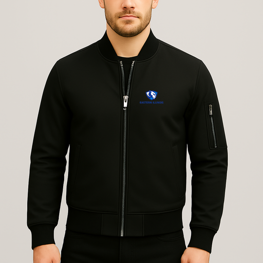 Men's Eastern Illinois Panthers Logo Lightweight Bomber Jacket Windbreaker Softshell Varsity Jacket Coat