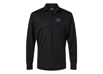 Men's Washington Huskies Paragon Prescott Long Sleeve Polo