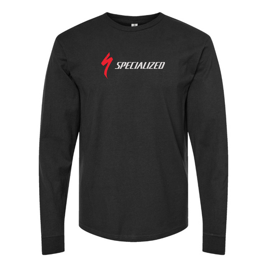 Men's Specialized Logo Cotton Long Sleeve T-Shirt