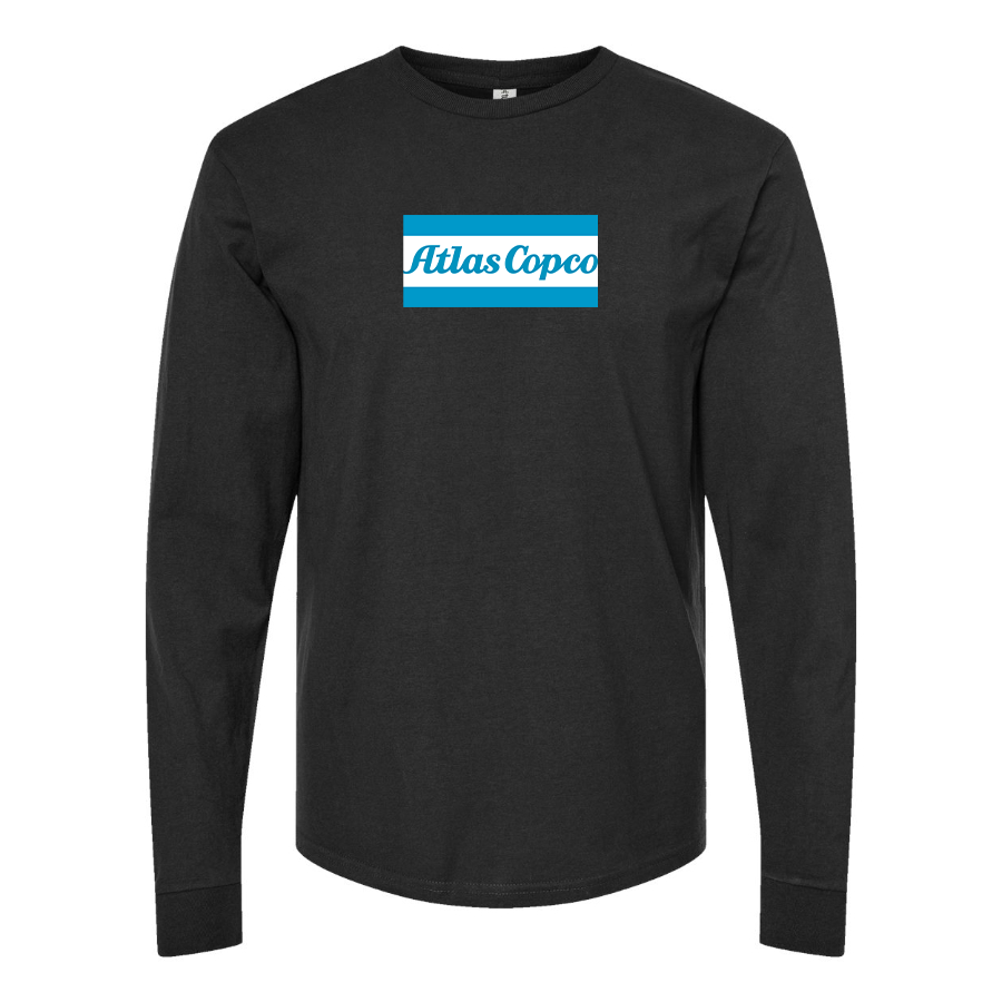 Men's Atlas Copco Logo Cotton Long Sleeve T-Shirt