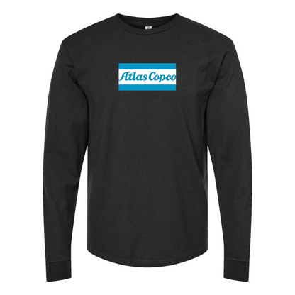 Men's Atlas Copco Logo Cotton Long Sleeve T-Shirt