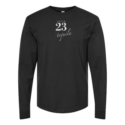 Men's Calle 23 Logo Cotton Long Sleeve T-Shirt
