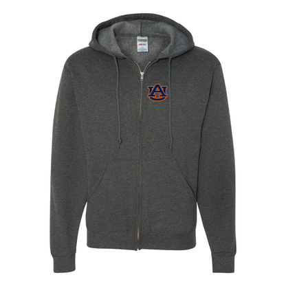 Men's  Auburn Tigers  JERZEES NuBlend Full-Zip Hooded Sweatshirt