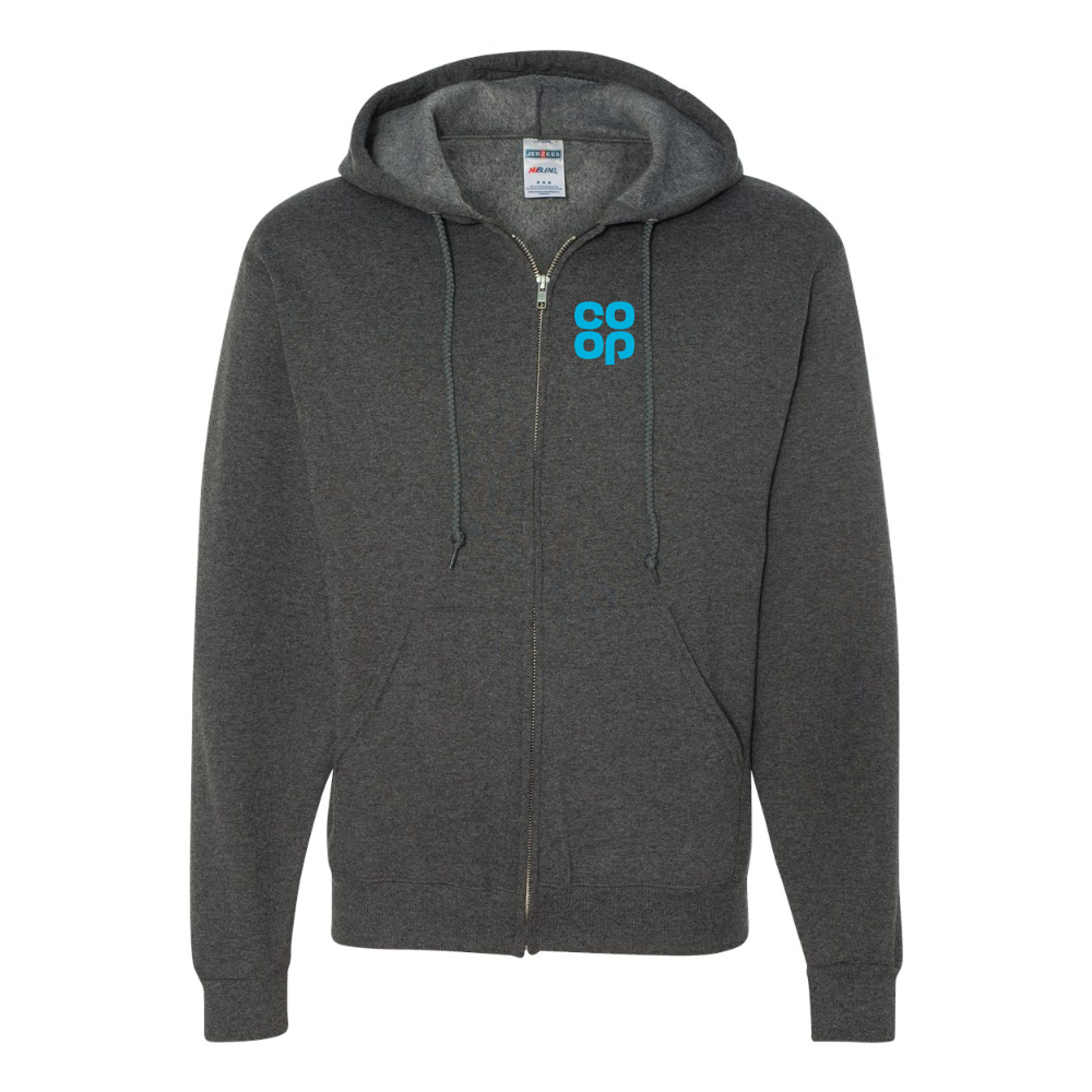 Men's CoOp JERZEES NuBlend Full-Zip Hooded Sweatshirt