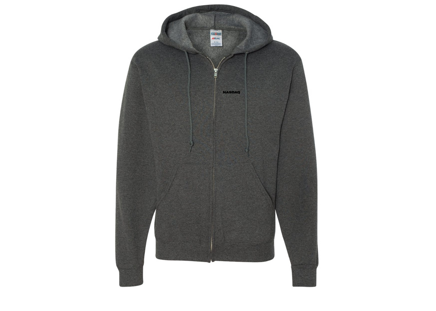Men's Nasdaq Logo JERZEES NuBlend Full-Zip Hooded Sweatshirt