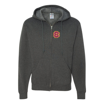 Men's  Bethune Cookman Wildcats JERZEES NuBlend Full-Zip Hooded Sweatshirt