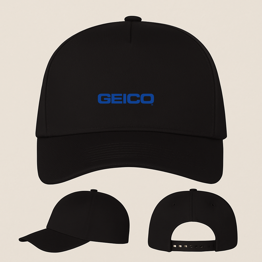 Geico Logo Five Panel Twill Snapback Cap