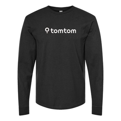 Men's TomTom Logo Cotton Long Sleeve T-Shirt