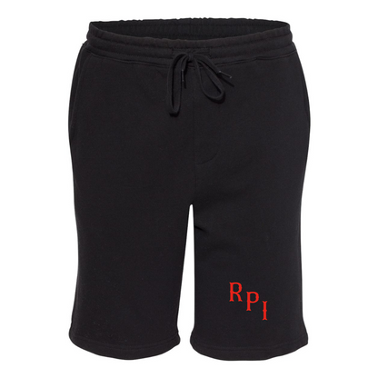 Men's RPI Engineers Logo Independent Trading Co Midweight Fleece Shorts