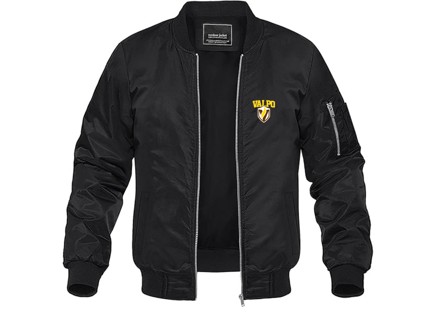 Men's Valparaiso Crusaders Lightweight Bomber Jacket Windbreaker Softshell Varsity Jacket Coat