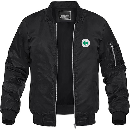 Men's Edsel Logo Lightweight Bomber Jacket Windbreaker Softshell Varsity Jacket Coat