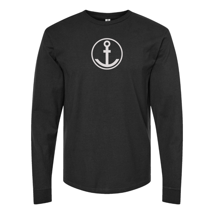 Men's Anker Logo Cotton Long Sleeve T-Shirt