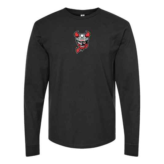 Youth Binghamton Devils Logo Cotton Long Sleeve T-Shirt