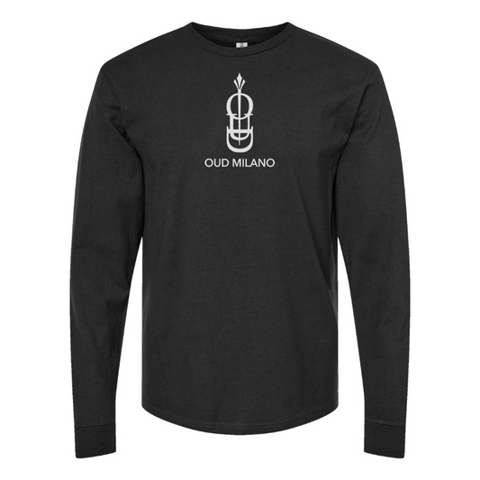 Men's Oud Milano Logo Cotton Long Sleeve T-Shirt