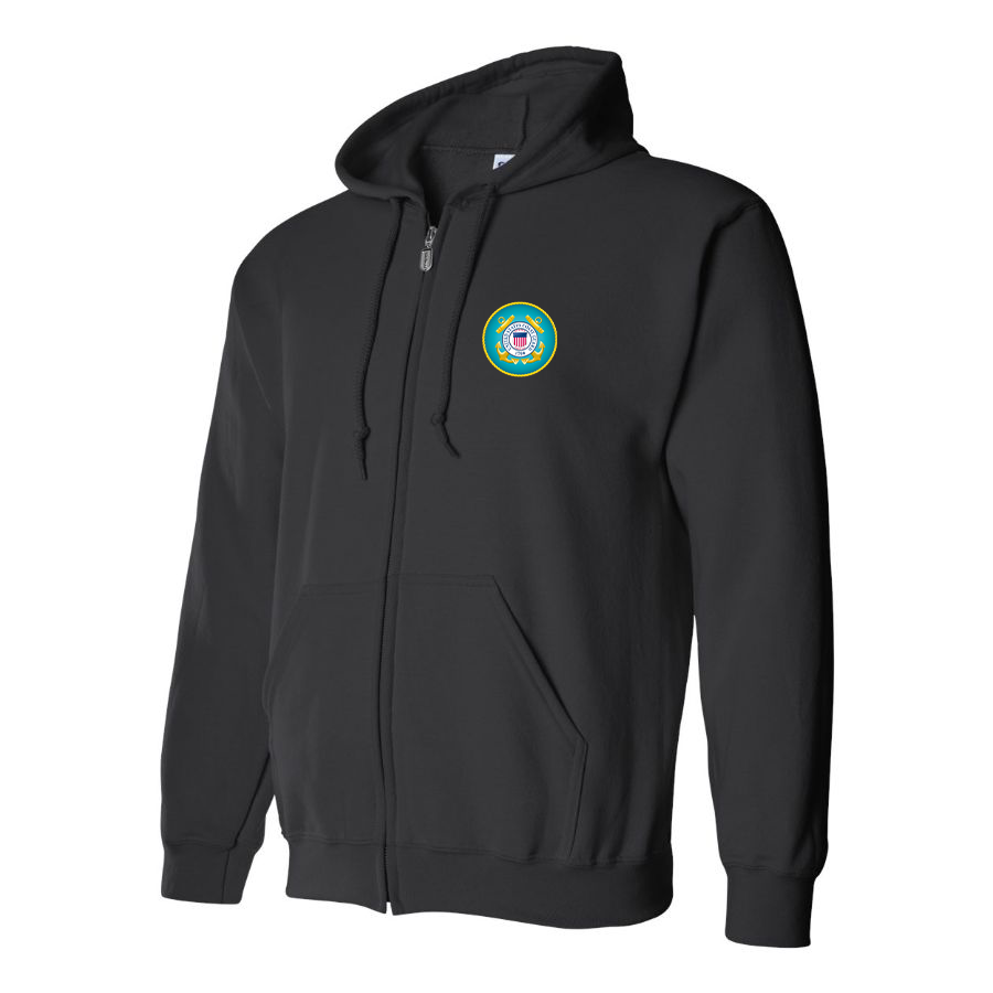 Men's Coast Guard Logo Zipper Hoodie