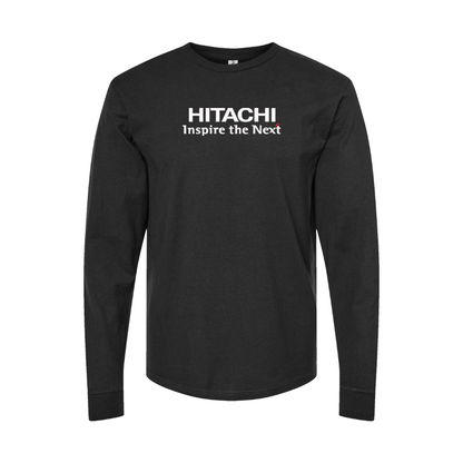 Youth Hitachi Logo Cotton Long Sleeve T-Shirt