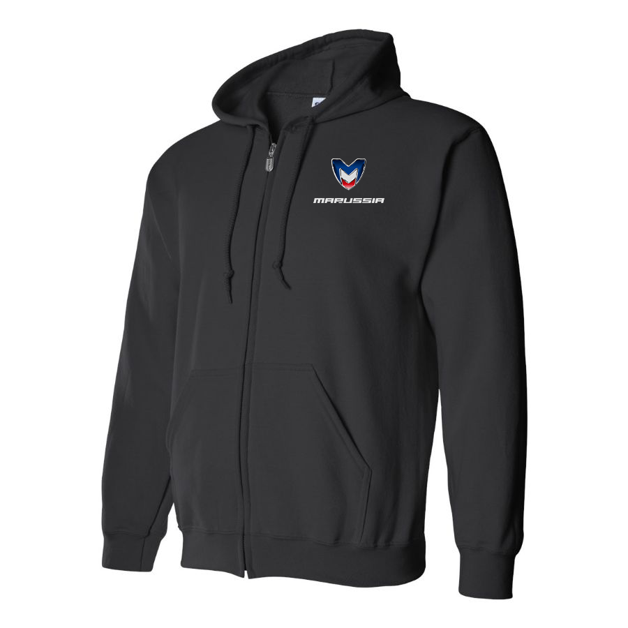 Men's Marussia Motors Logo Zipper Hoodie