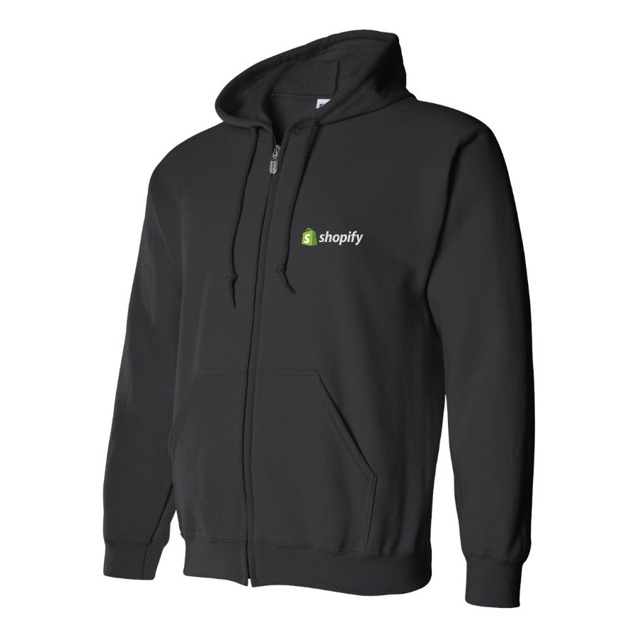 Men's Shopify Logo Zipper Hoodie