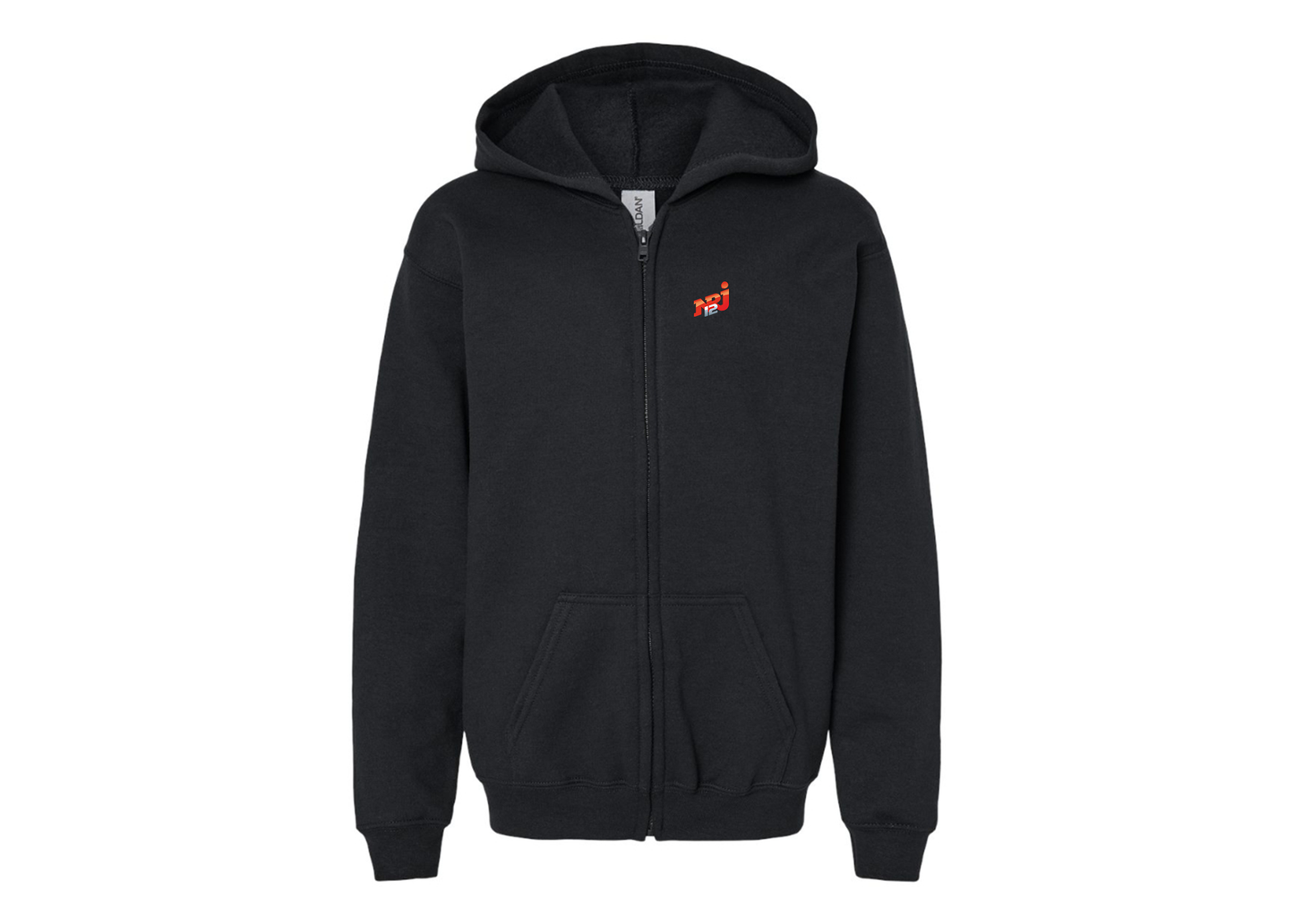 Gildan Heavy Blend Youth NRJ 12 Logo Full Zip Hooded Sweatshirt