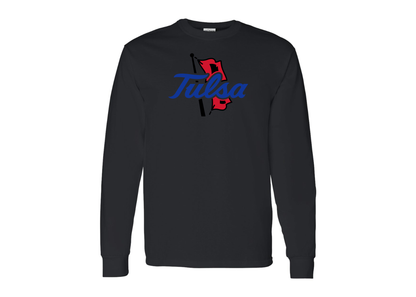 Men's Tulsa Golden Hurricane Gildan Heavy Cotton Long Sleeve T-Shirt