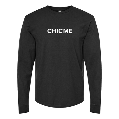 Men's Chic Me Logo Cotton Long Sleeve T-Shirt