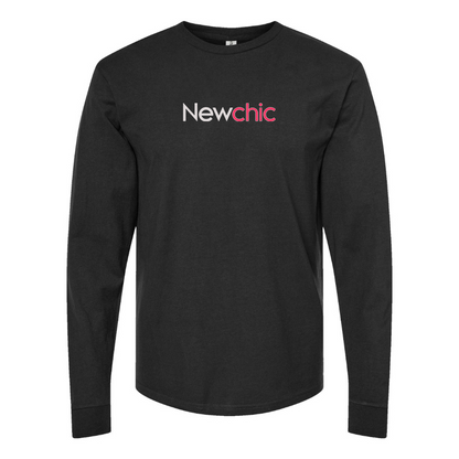 Men's Newchic Logo Cotton Long Sleeve T-Shirt