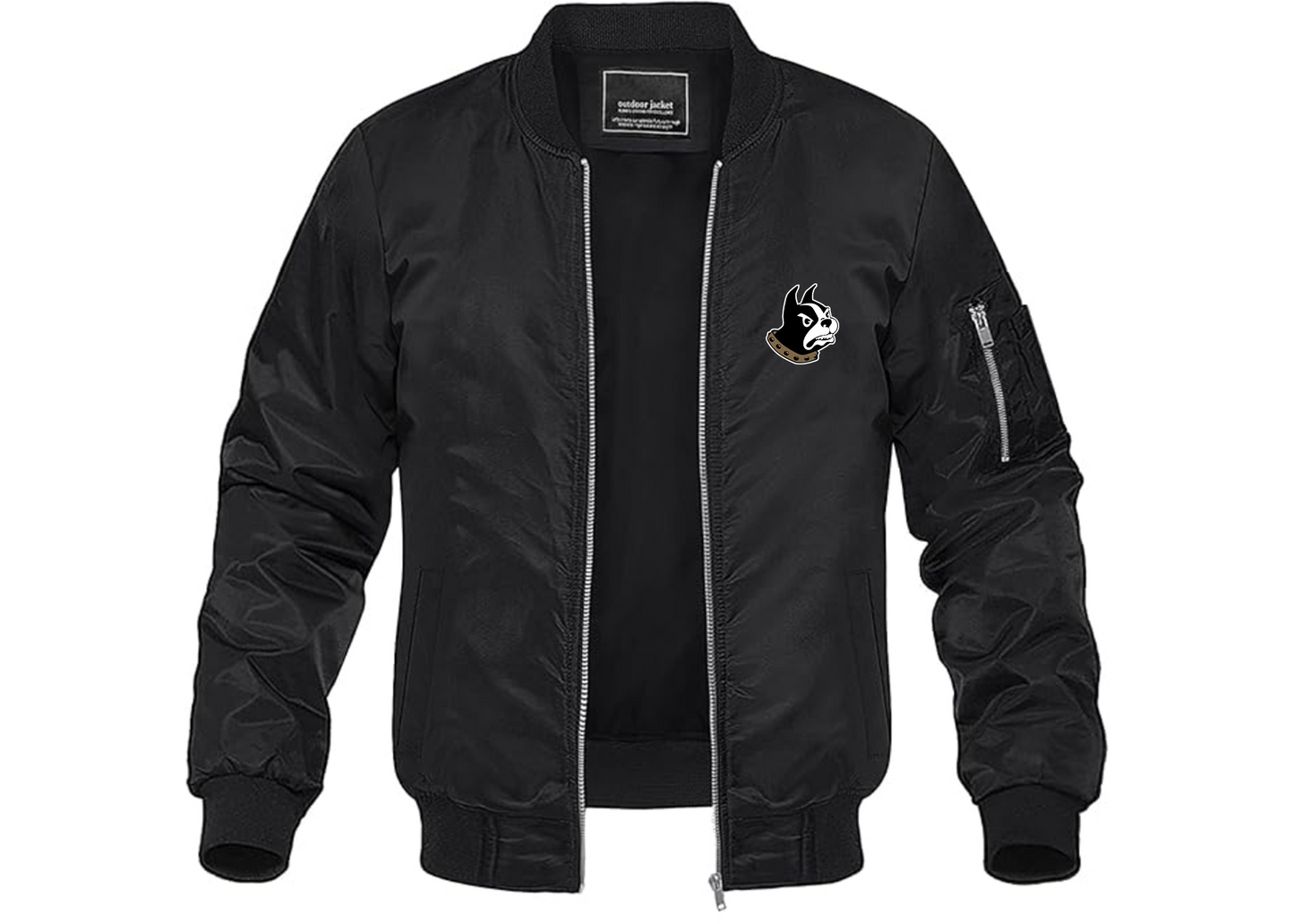 Men's Wofford Terriers Lightweight Bomber Jacket Windbreaker Softshell Varsity Jacket Coat