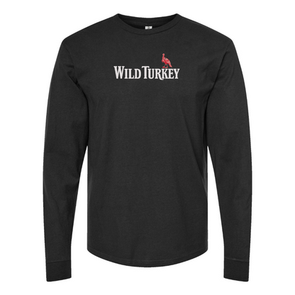 Men's Wild Turkey Logo Cotton Long Sleeve T-Shirt