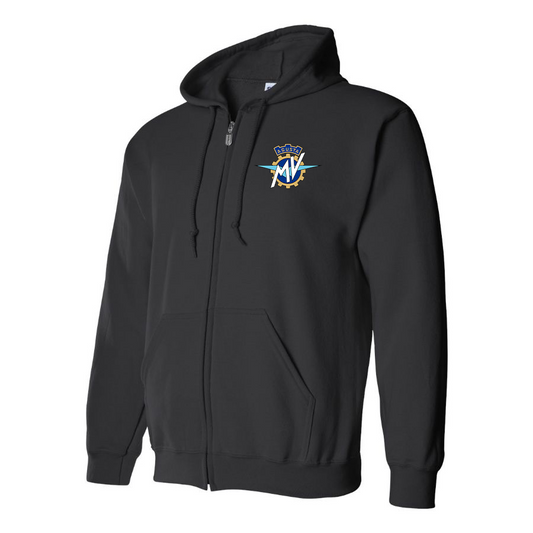 Men's MV Agusta Logo Zipper Hoodie