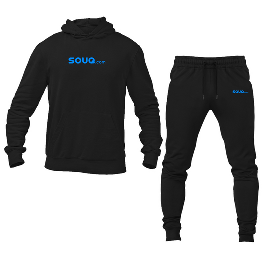 Men's Souq.com Logo Hoodie Joggers Set