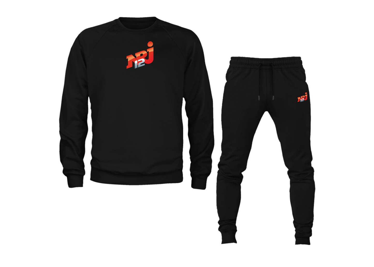 Men's NRJ 12 Logo Crewneck Sweatshirt Joggers Suit