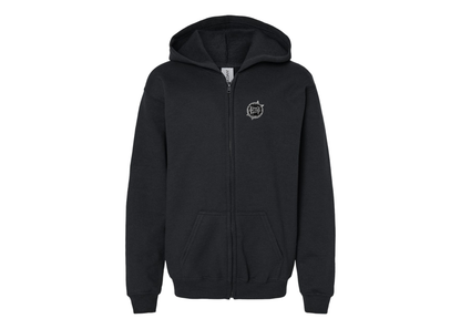 Gildan Heavy Blend Youth When Rivers Meet Full Zip Hooded Sweatshirt