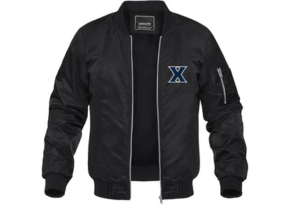 Men's Xavier Musketeers Lightweight Bomber Jacket Windbreaker Softshell Varsity Jacket Coat