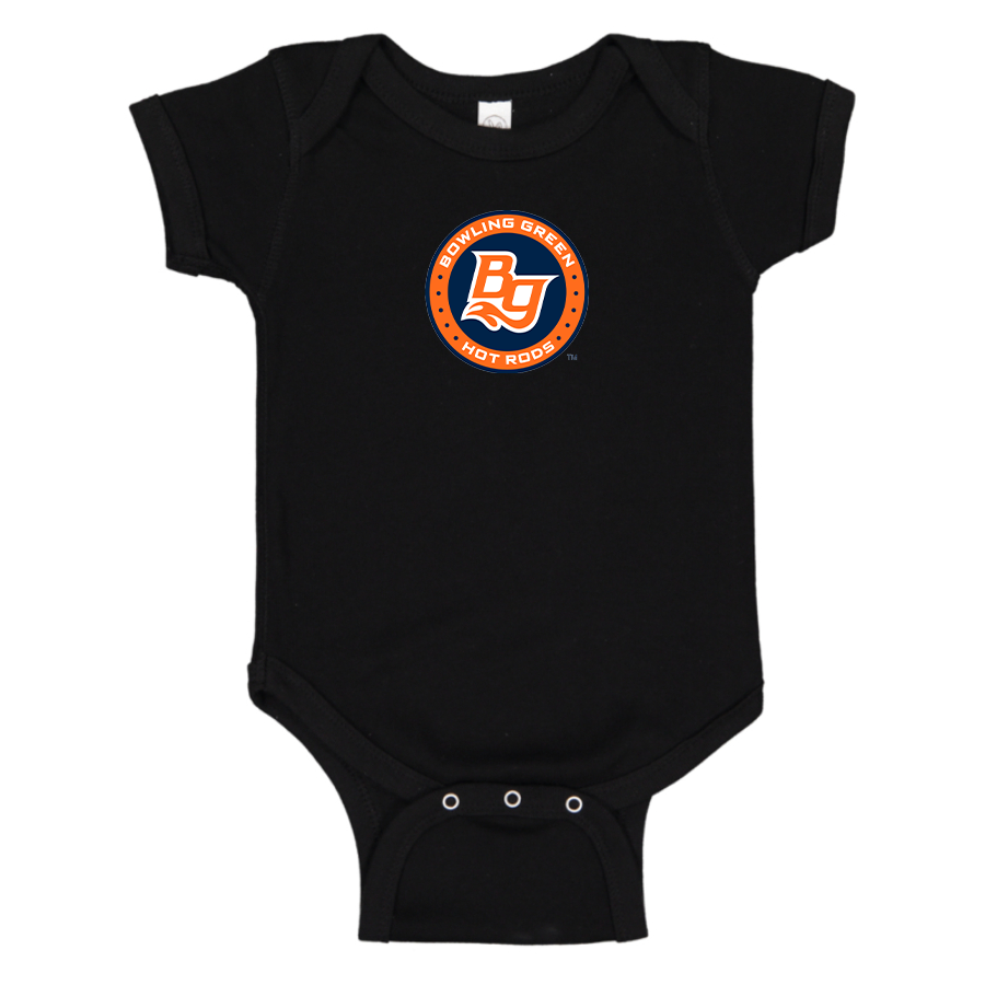 Bowling Green Hot Rods Logo Baby Onesie Romper