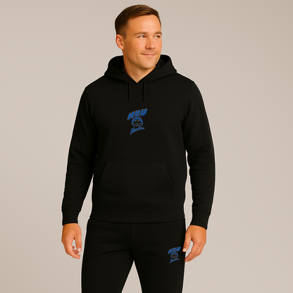 Men's Houston Baptist Huskies Logo Hoodie Joggers Set