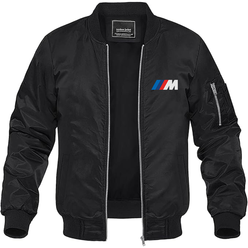BMW M Logo Lightweight Bomber Jacket Windbreaker Softshell Varsity Jacket Coat (Copy)