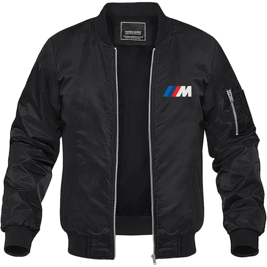 BMW M Logo Lightweight Bomber Jacket Windbreaker Softshell Varsity Jacket Coat (Copy)