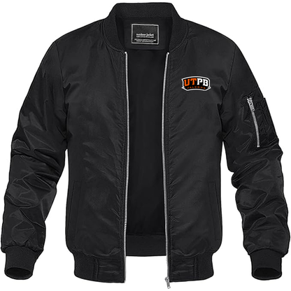 Men's UTPB Falcons Lightweight Bomber Jacket - Black