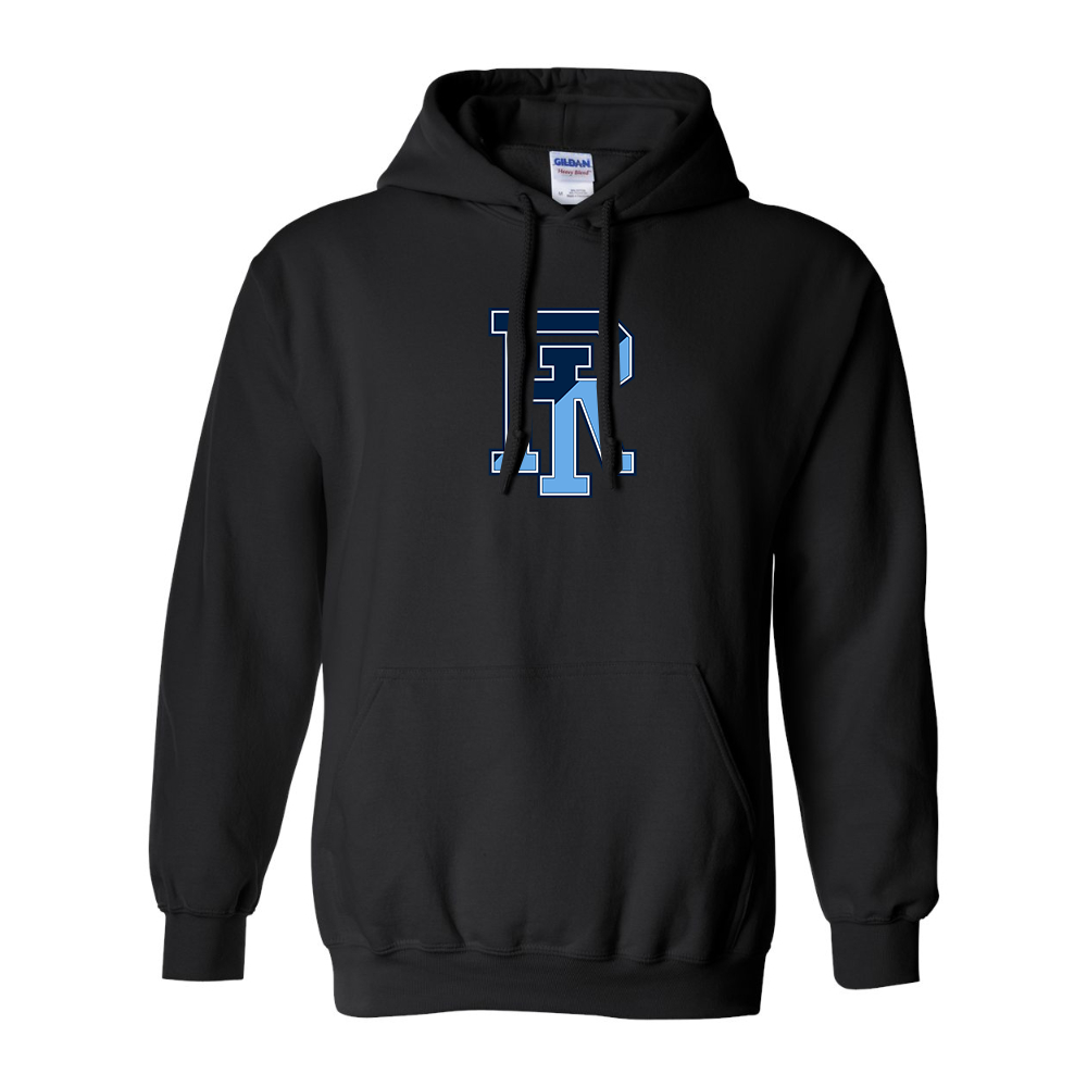 Men's Rhode Island Rams Logo Gildan  Heavy Blend Hooded Sweatshirt