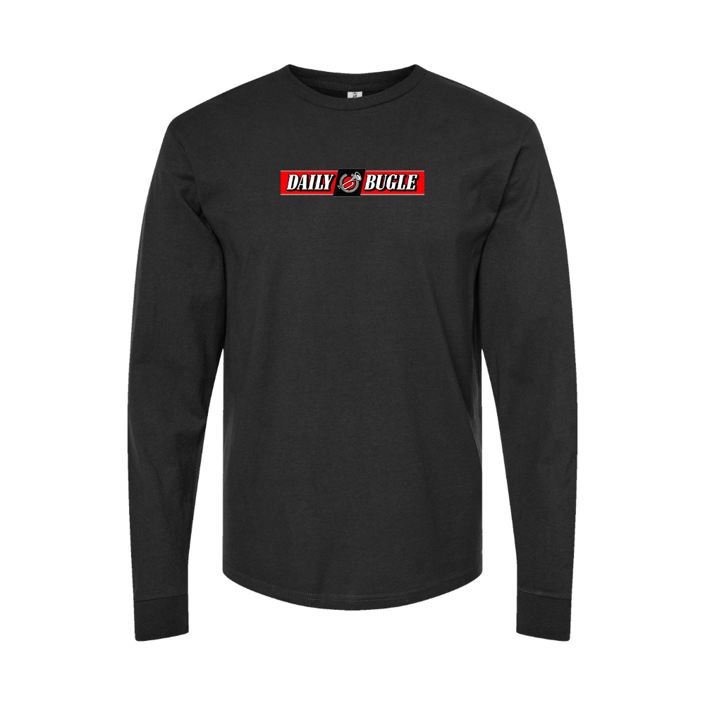 Youth Daily Bugle Logo Cotton Long Sleeve T-Shirt