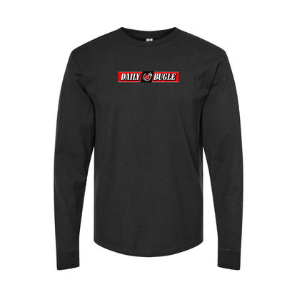 Youth Daily Bugle Logo Cotton Long Sleeve T-Shirt