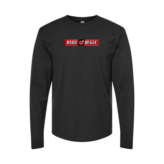 Youth Daily Bugle Logo Cotton Long Sleeve T-Shirt