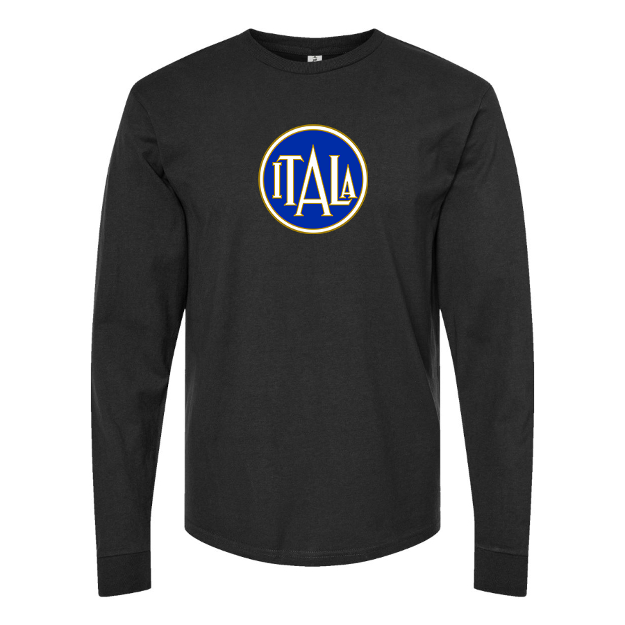 Men's  Itala Logo Cotton Long Sleeve T-Shirt