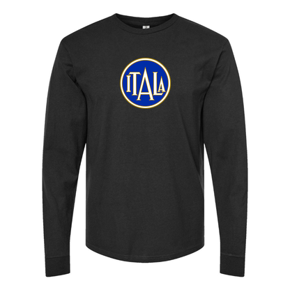 Men's  Itala Logo Cotton Long Sleeve T-Shirt
