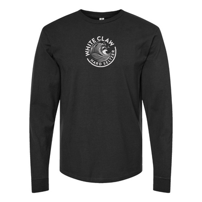 Men's White Claw Logo Cotton Long Sleeve T-Shirt