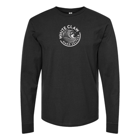 Men's White Claw Logo Cotton Long Sleeve T-Shirt